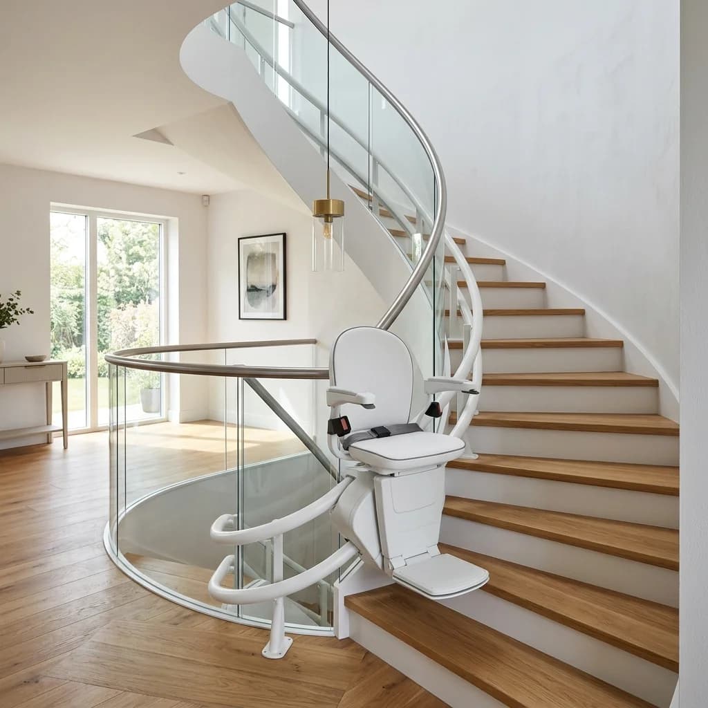 Monte-Escalier PMR Tournant à Neuilly-sur-Seine